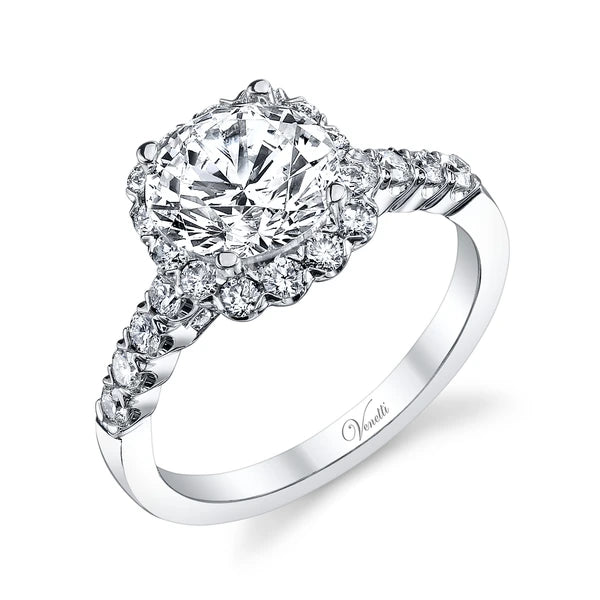 14K W Ring 46Rd 0.75Ct