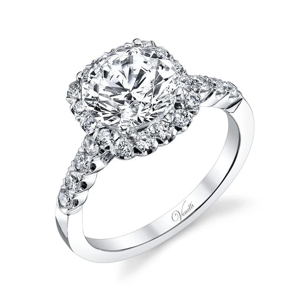 14K W Ring 48Rd 0.72Ct