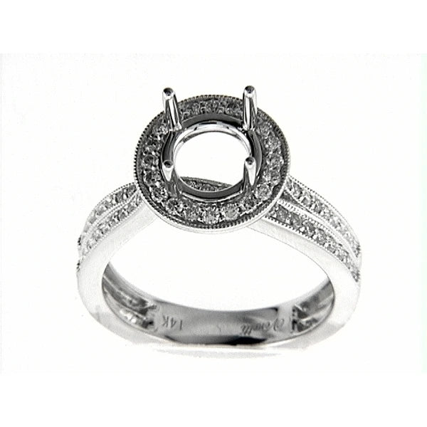 14K W Ring 64Rd 0.50Ct