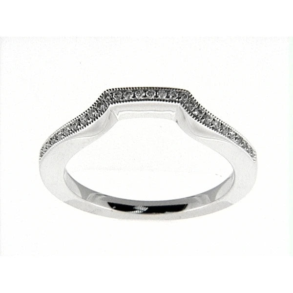 14K W Band 28Rd 0.14Ct