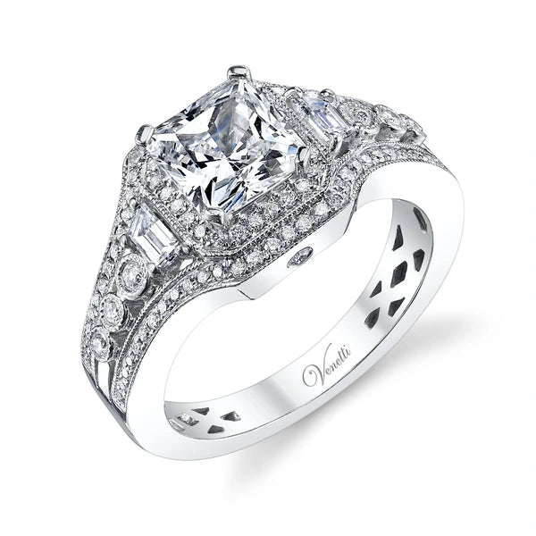14K W Ring 94Rd 0.40Ct 2Bg 0.23Ct