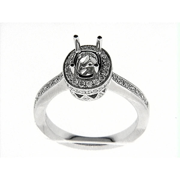 14K W Ring 66Rd 0.50Ct