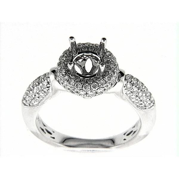 14K W Ring 104Rd 0.88Ct