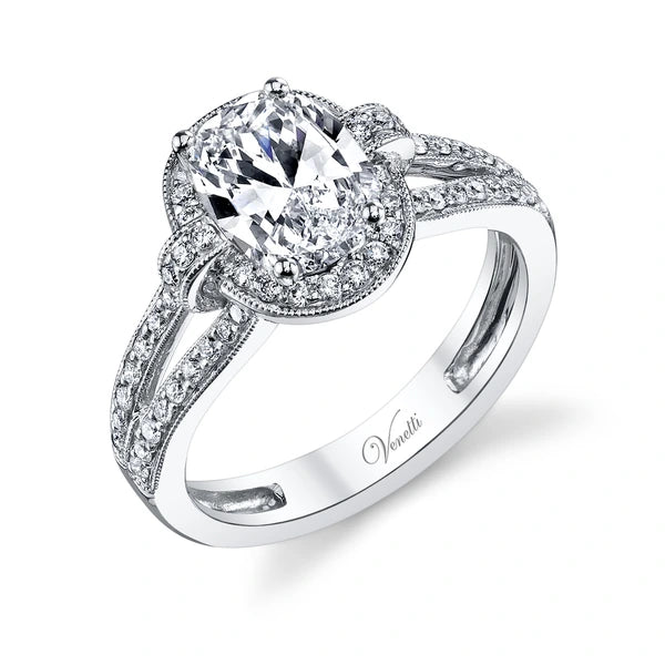 14K W Ring 64Rd 0.42Ct