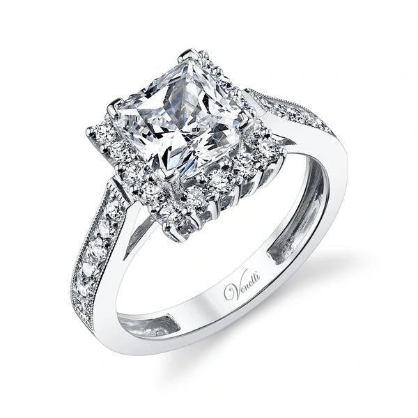 14K W Ring 28Rd 0.70Ct
