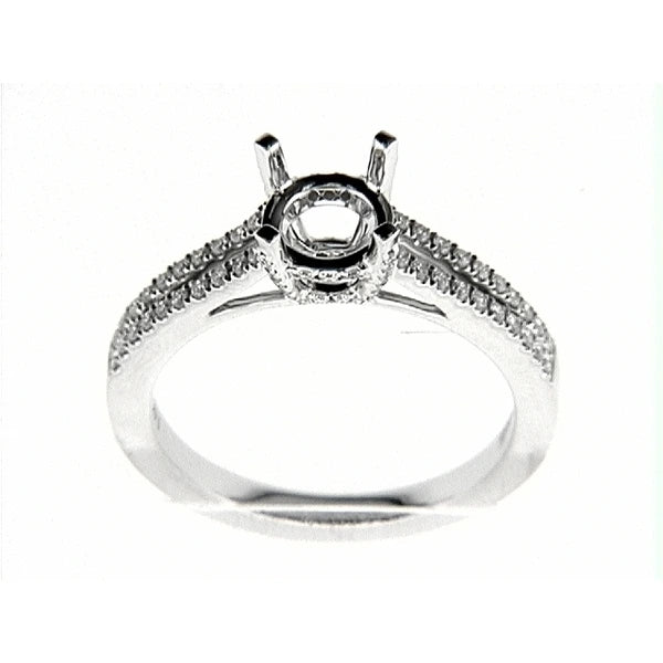 14K W Ring 74Rd 0.28Ct