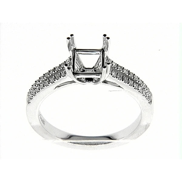 14K W Ring 40Rd 0.20Ct