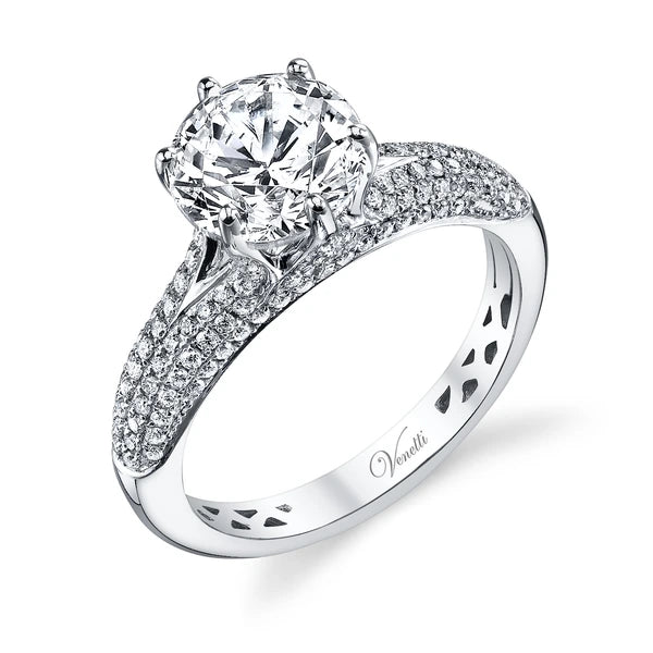 14K W Ring 138Rd 0.48Ct