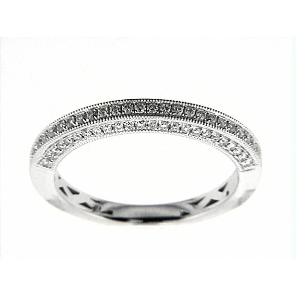 14K W Band 48Rd 0.22Ct