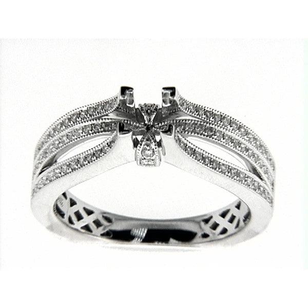 14K W Ring 88Rd 0.30Ct