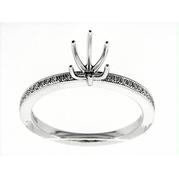 14K W Ring 36Rd 0.19Ct