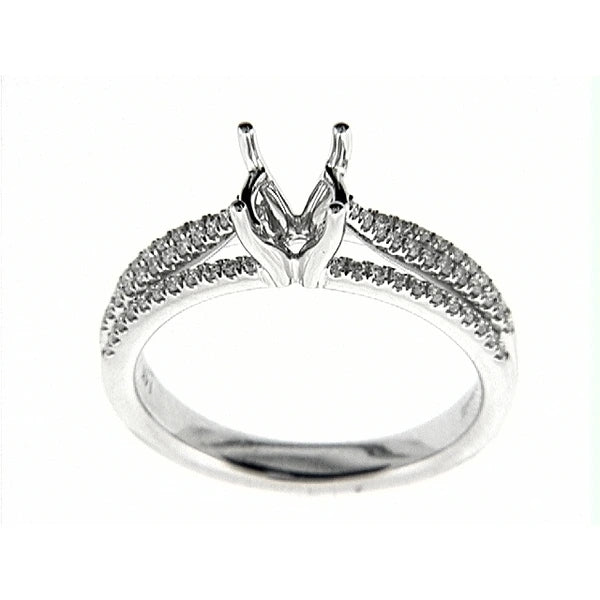 14K W Ring 68Rd 0.26Ct