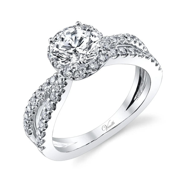 14K W Ring 51Rd 0.70Ct