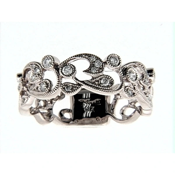 14K Rosegold Band 21Rd 0.20Ct