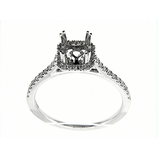 14K W Ring 40Rd 0.27Ct