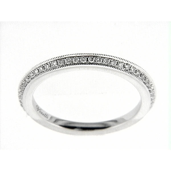 14K W Band 40Rd 0.23Ct