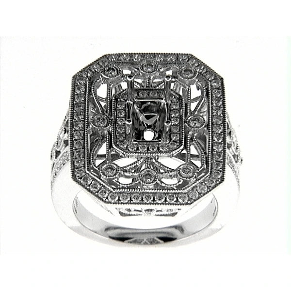 14K W Ring 110Rd 1.05Ct