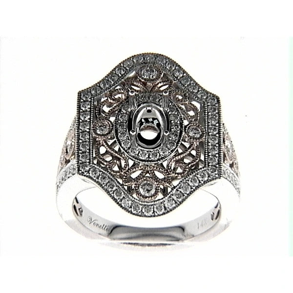 14K Rw Ring 96Rd 0.91Ct