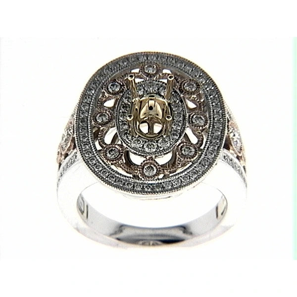 14K Ryw Ring 104Rd 0.97Ct