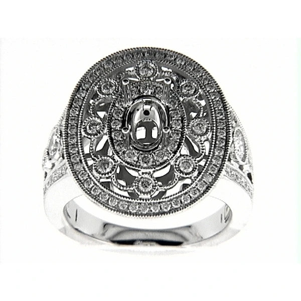 14K W Ring 104Rd 0.97Ct