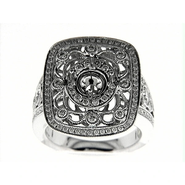 14K W Ring 110Rd 0.96Ct
