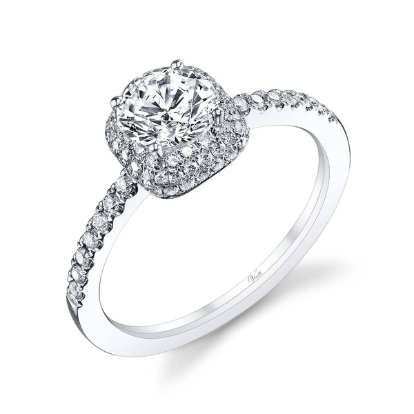 14K W Ring 78Rd 0.39Ct