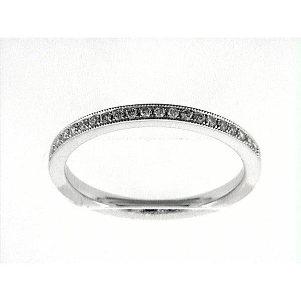 14K W Band 21Rd 0.14Ct
