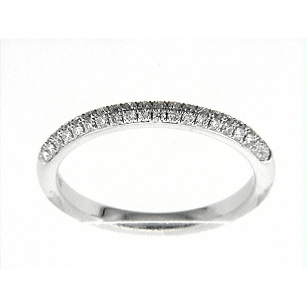 14K W Band 40Rd 0.26Ct