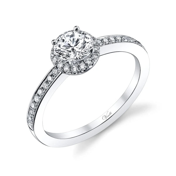 14K W Ring 34Rd 0.21Ct