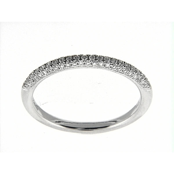 14K W Band 68Rd 0.32Ct