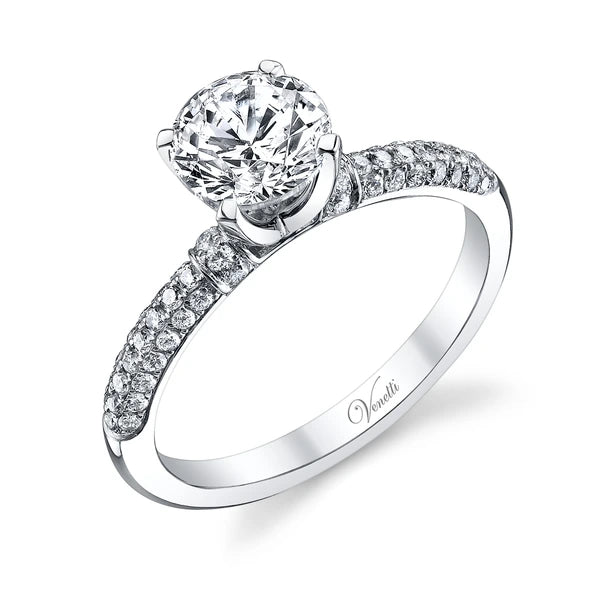 14K W Ring 64Rd 0.37Ct