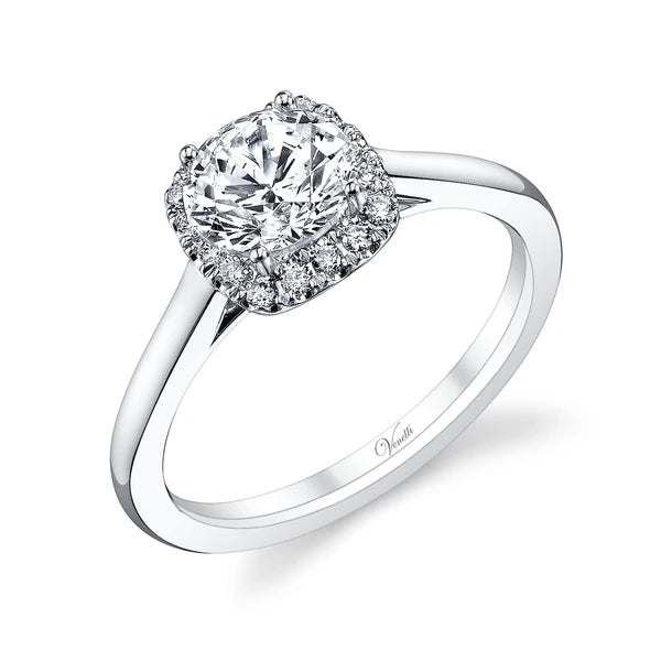 14K W Ring 16Rd 0.18Ct