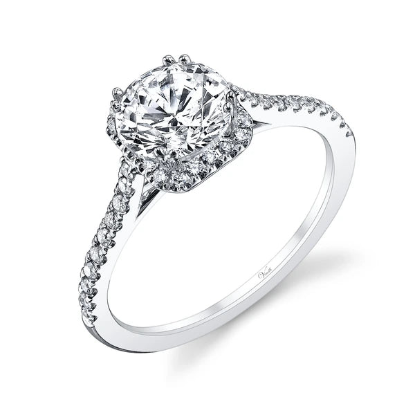 14K W Ring 40Rd 0.26Ct