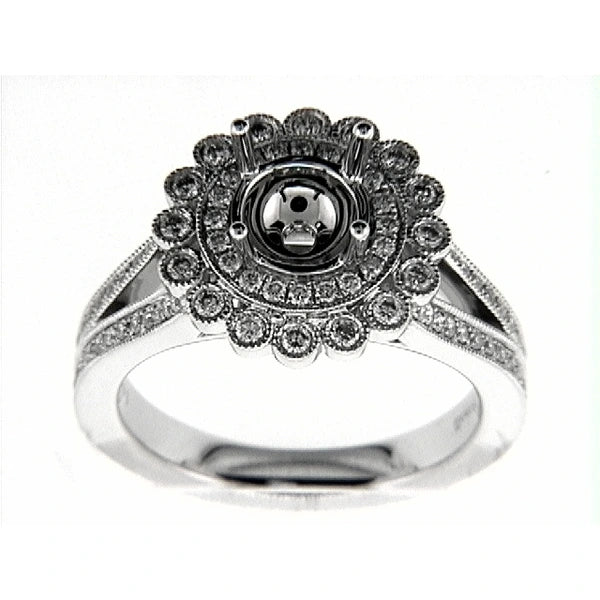 14K W Ring 92Rd 0.58Ct
