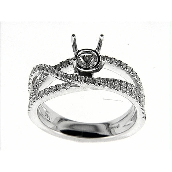 14K W Ring 70Rd 0.59Ct