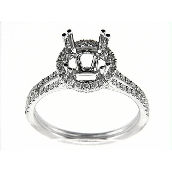 14K W Ring 98Rd 0.64Ct