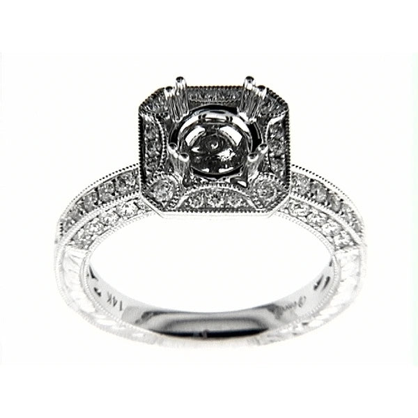 14K W Ring 66Rd 0.69Ct