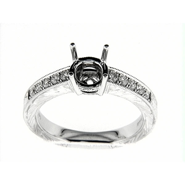 14K W Ring 10Rd 0.23Ct