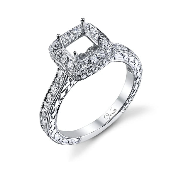 14K W Ring 60Rd 0.71Ct