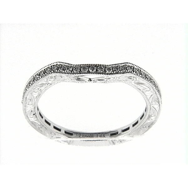 14K W Band 25Rd 0.17Ct