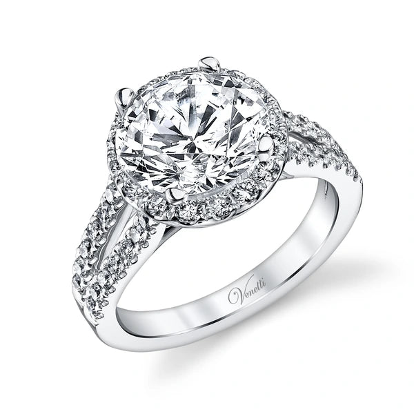 14K W Ring 46Rd 0.94Ct