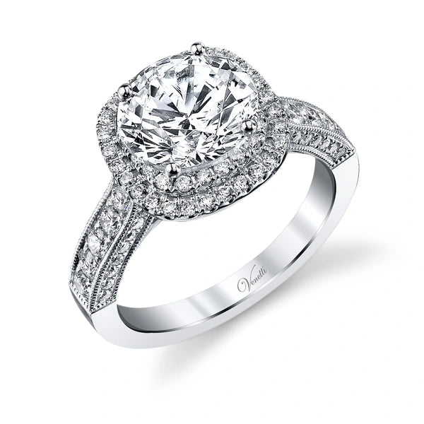 14K W Ring 108Rd 0.90Ct