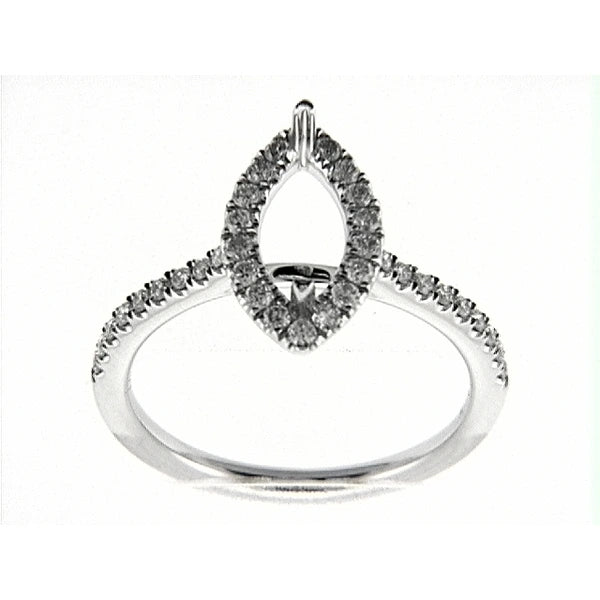 14K W Ring 36Rd 0.41Ct