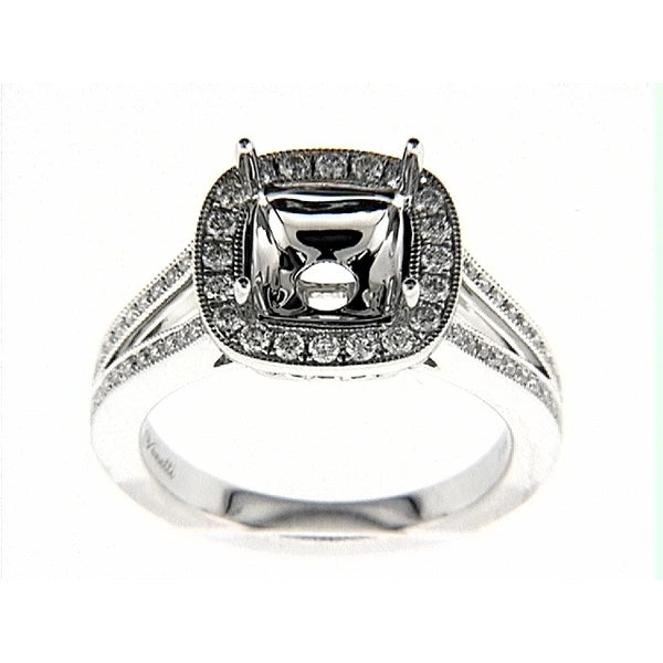 14K W Ring 68Rd 0.48Ct