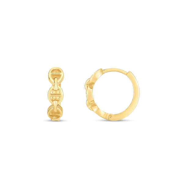 14K  Oval Mariner Huggies
