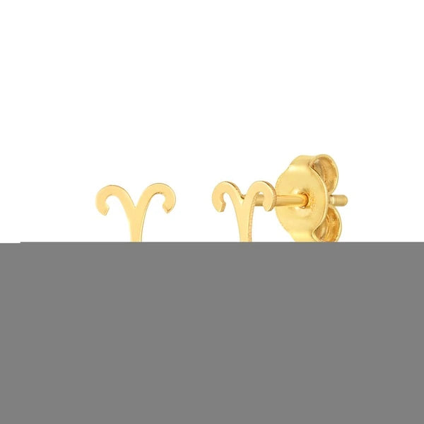 14K Gold Aries Studs