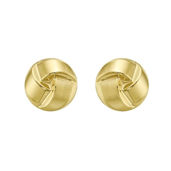 14K Large Fancy Knot Studs