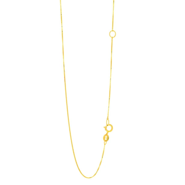 14K Gold .6mm Extendable Chain