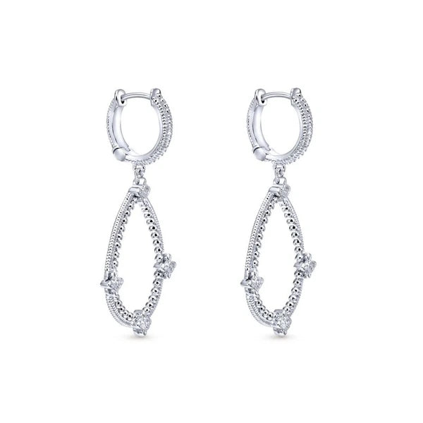 925 Silver Mediterranean Diamond Earrings