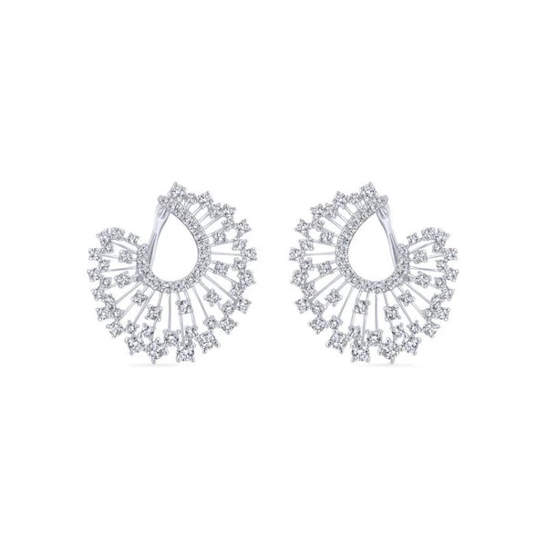 18K White Gold Fashion Earrings